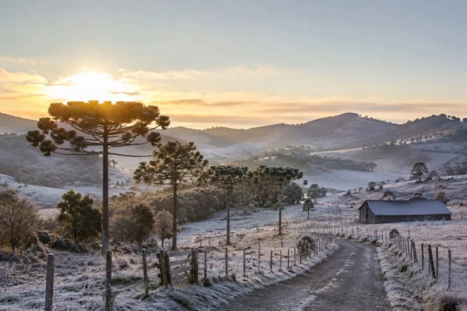 Prepare o casaco: frio intenso, geadas e temporais avançam pelo Brasil neste fim de semana.