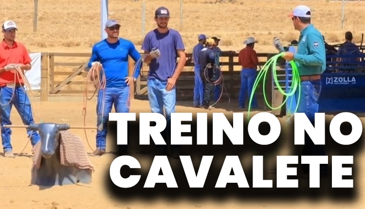 Treino no cavalete