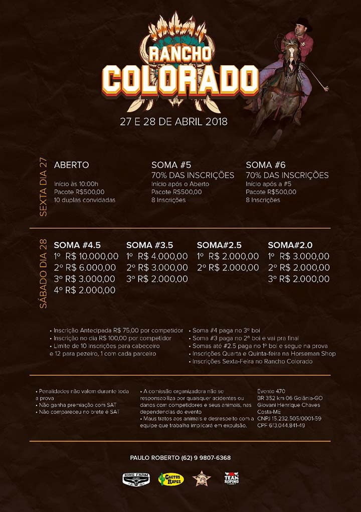 RANCHO COLORADO 2018 - Team Roping Brasil